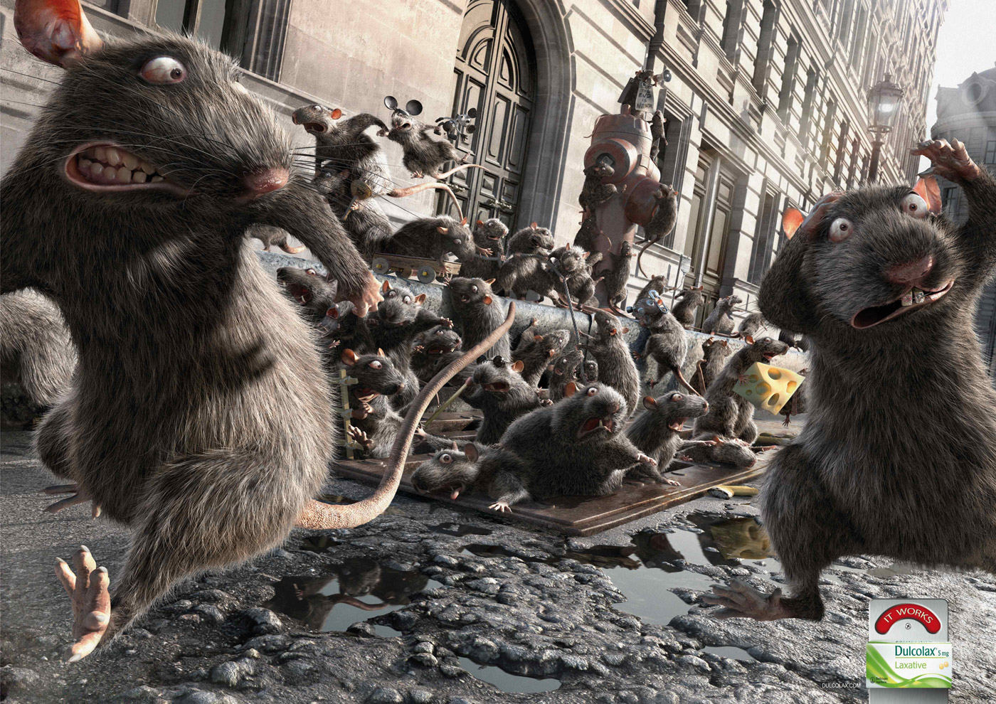 Dulcolax® Rats, reclamă creată de CBGrey Paris